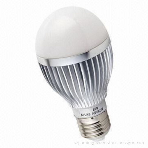 5W LED bulb, made of aluminum and glass